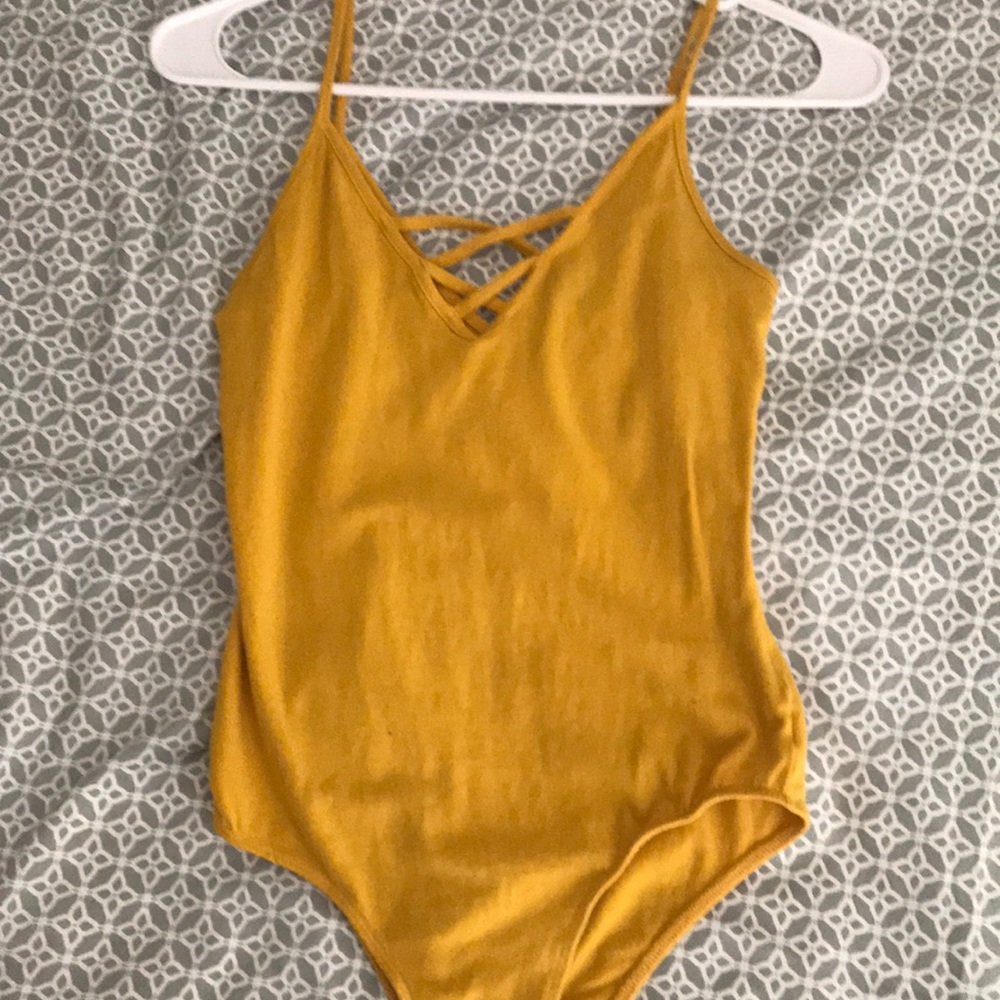 Yellow bodysuit